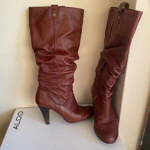 ALDO Brown High Heel Boots size 38